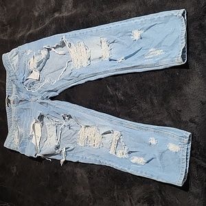 Forever 21 Denim Distressed Jeans